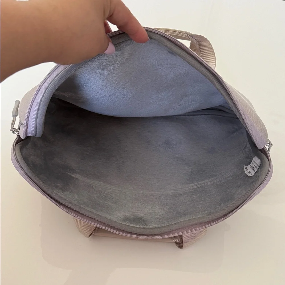 Silver Laptop Briefcase with Padded Handle